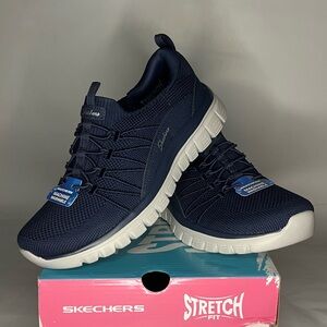 SKECHERS Stretch Fit Memory Foam Navy Women’s Shoes